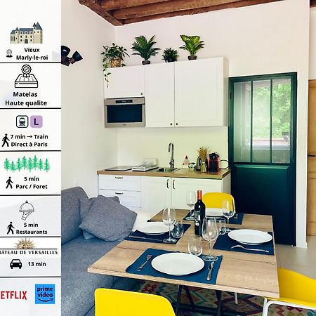 Studio Au Vieux Marly-Le-Roi - Bien Equipe - Matelas De Qualite - 7Min Du Train Vers Paris Екстериор снимка